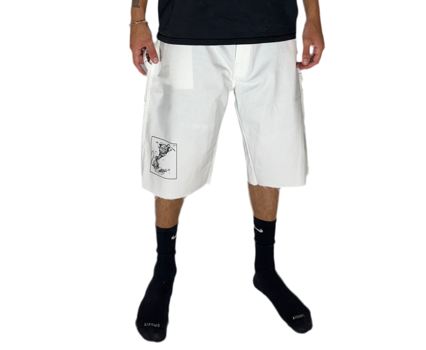 white dickies jorts