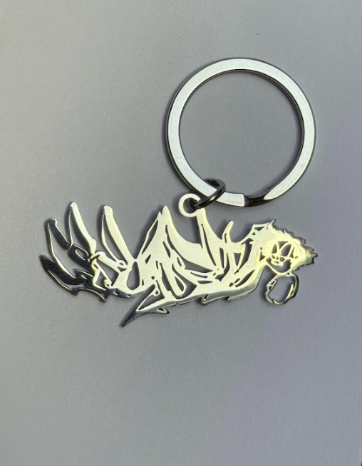 chrome logo keychain