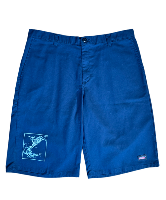 navy blue dickies shorts