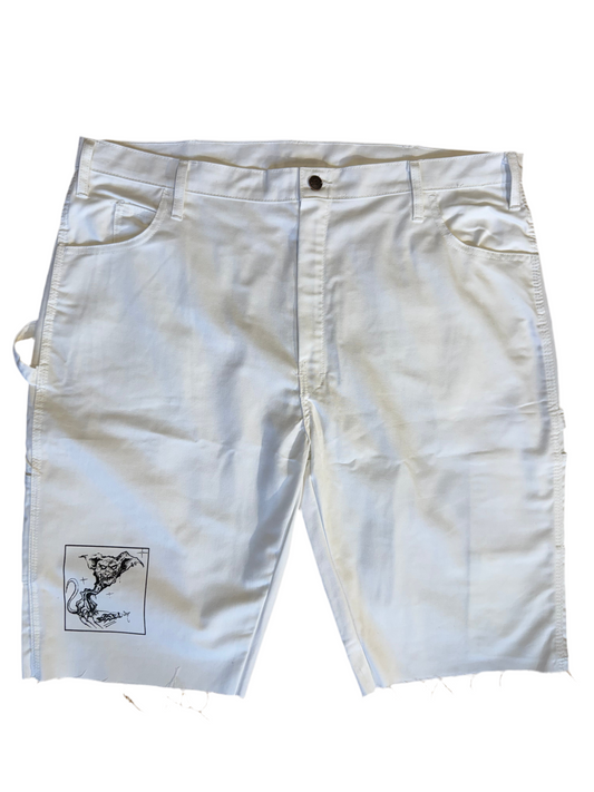 white dickies jorts