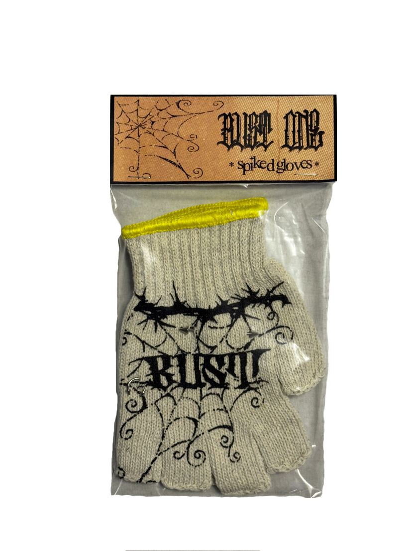 spiked gloves